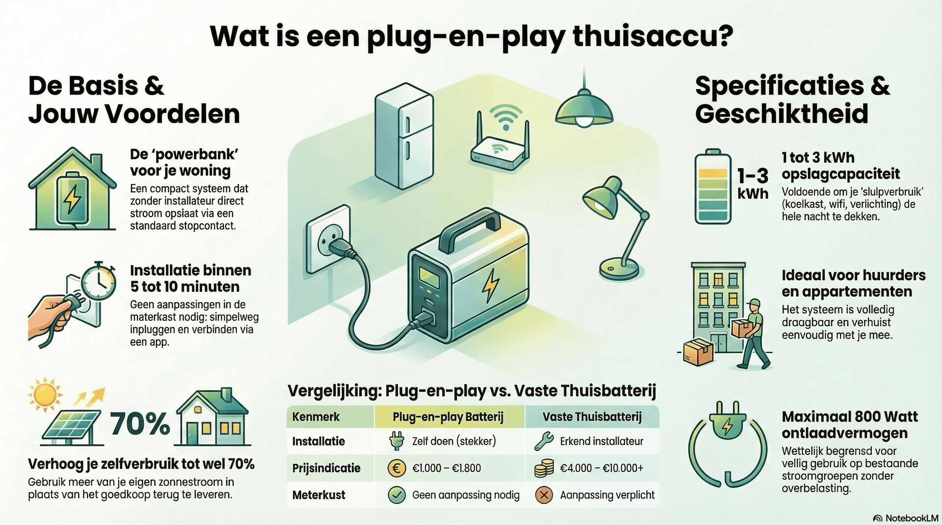 Wat is een plug-en-play thuisaccu? Voordelen, nadelen en alles ertussenin