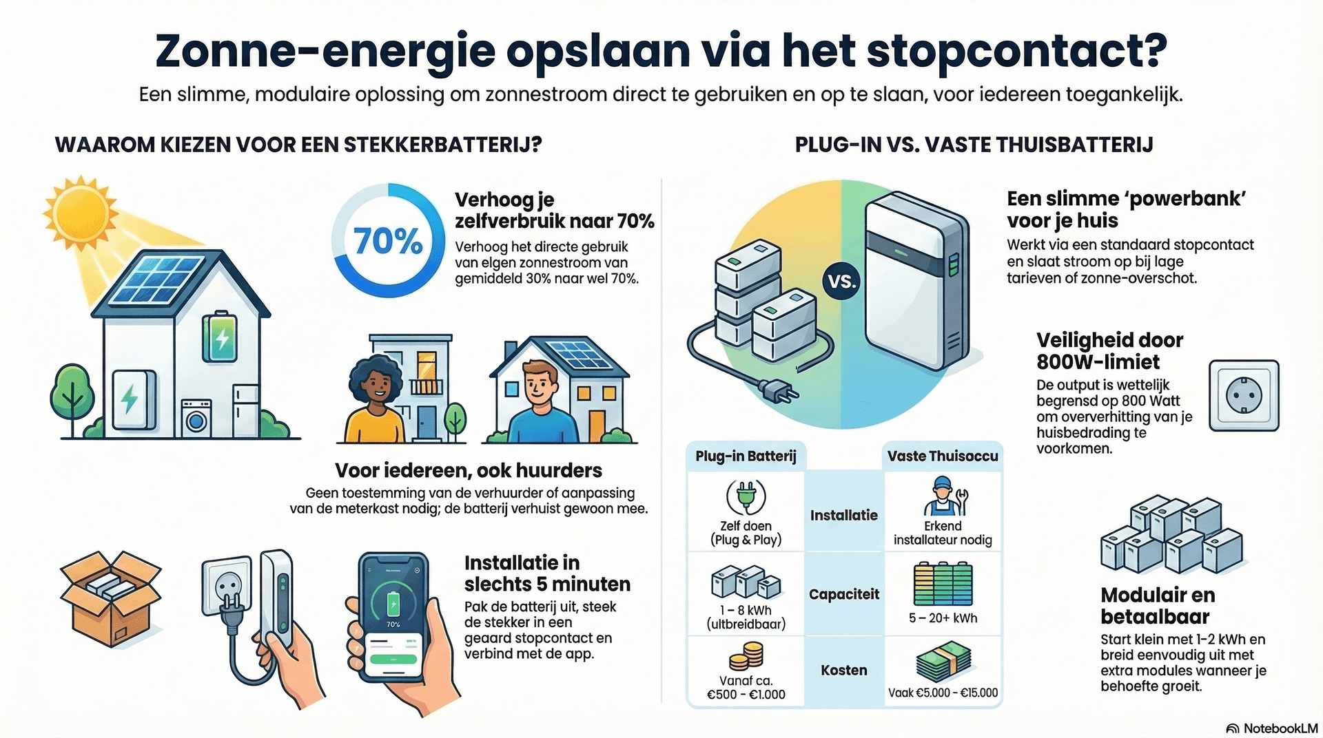 Zonne-energie opslaan via het stopcontact? 5 verrassende inzichten over de plug-en-play thuisbatterij
